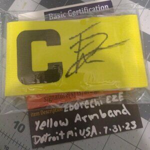 Autographed captains armband signed by Eberechi Eze of Crystal Palace F.C.